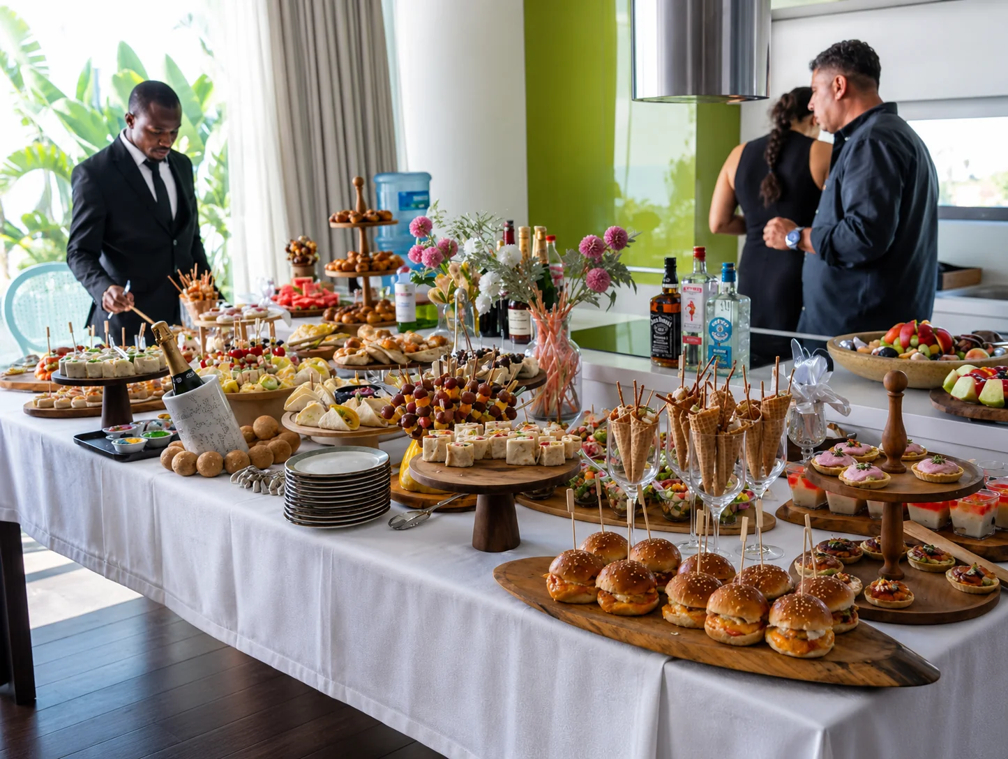 Private catering and event dining service at Marinhill Luxury Villas in Bodrum